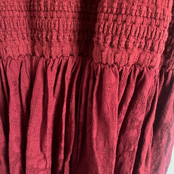 Like new Anthropologie Dress, dark red. Size Small. - Picture 2 of 4